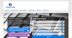 Desktop Screenshot of clearlyitjobs.co.uk