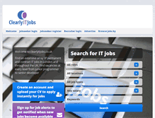 Tablet Screenshot of clearlyitjobs.co.uk